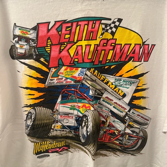 Vintage Shirts Vintage Sprint Car Racing Tshirt Keith Kauffman
